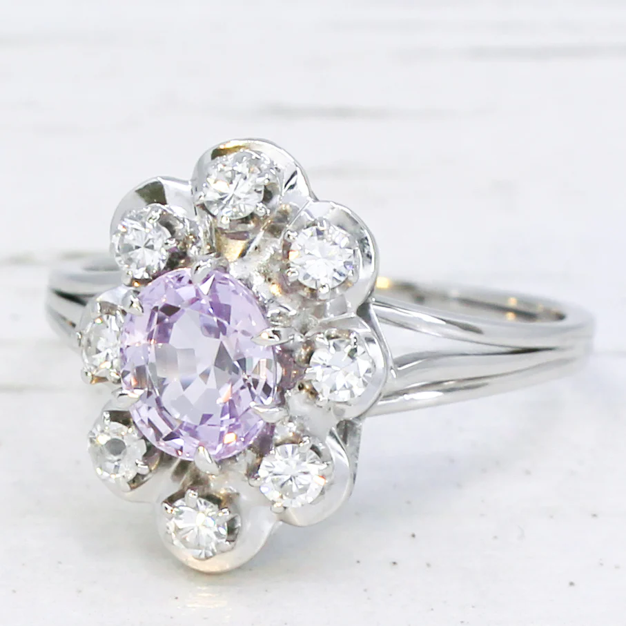 Cluster Vintage Engagement Rings